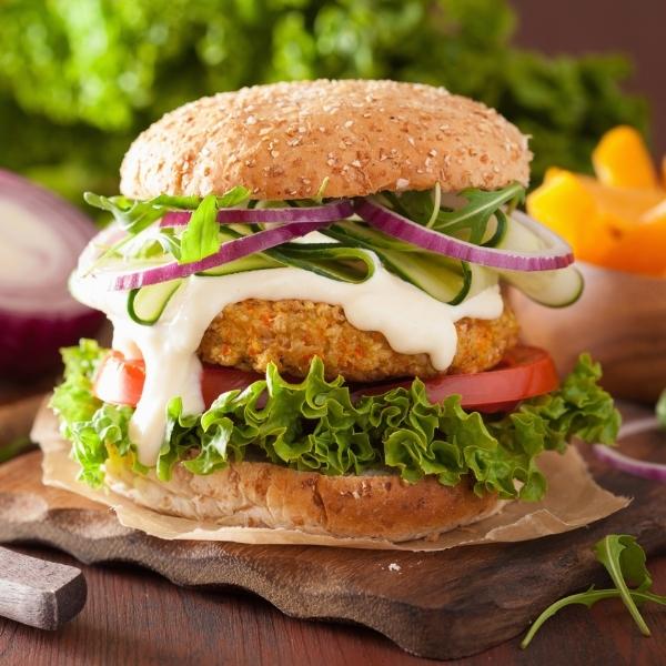 GONE FISHING SALMON BURGERS with AVOCADO AIOLI