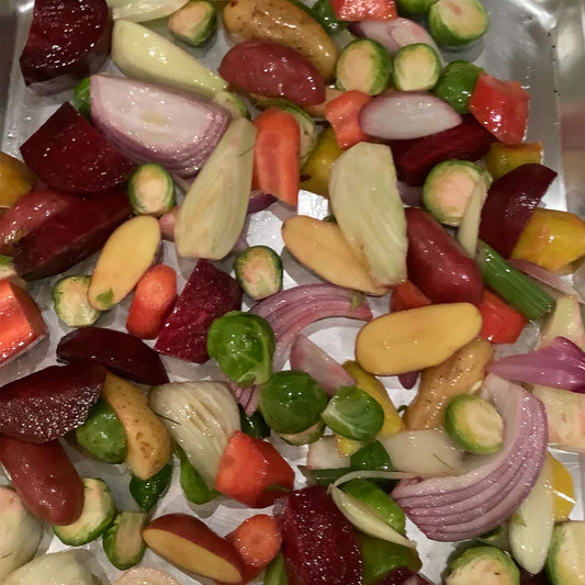 Holiday-Hued Roasted Vegetables