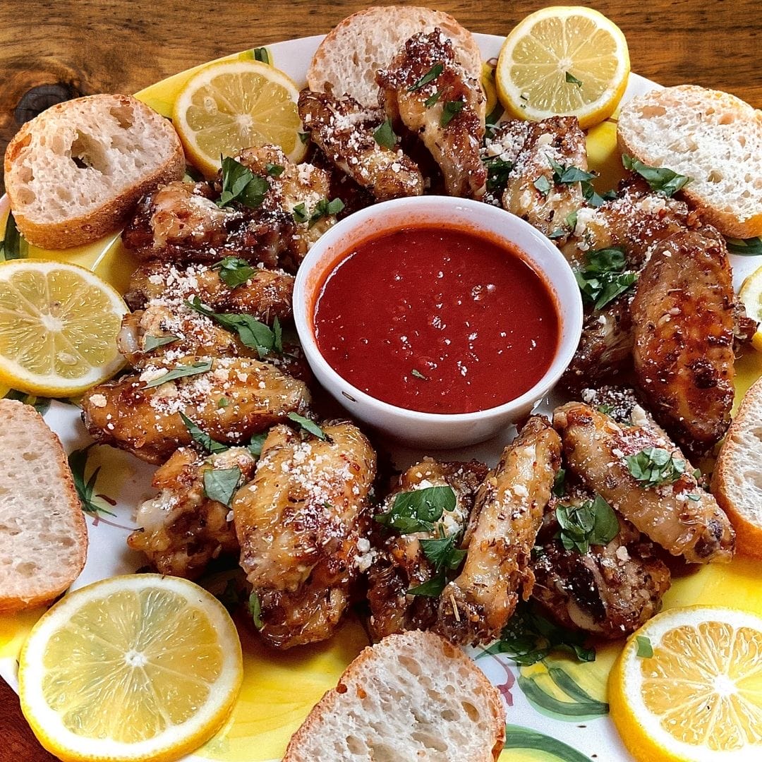 Roman Holiday Chicken Wings